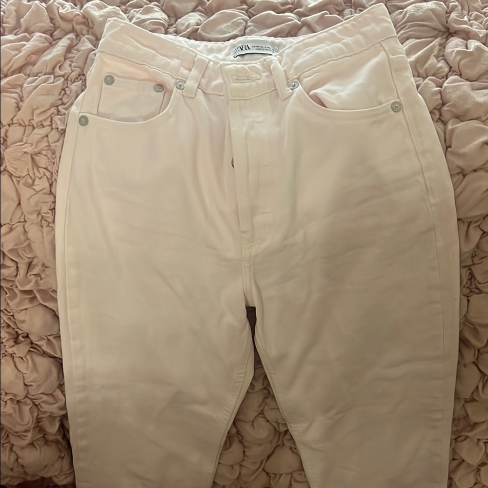 Zara Women's Light Pink Jeans